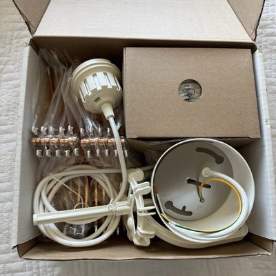 Lámpara de techo colgante IKEA PS 2014 "Death Star Wars" blanca/cobre - caja abierta Foto 1 de 4