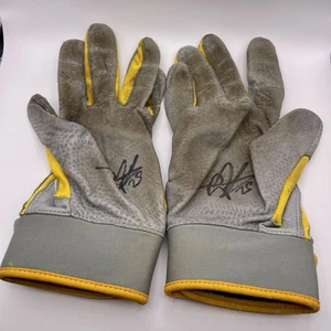 Gleyber Torres New York Yankees Autographed Batting Gloves COA Stickers - Picture 1 of 12
