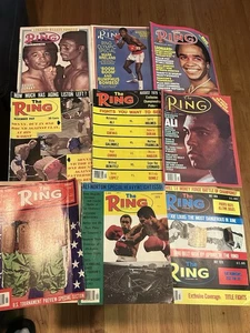 (15) 1970s Ring Magazine Rare Lot Vintage Collection Muhammad Ali, Roberto Duran - Picture 1 of 12