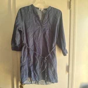Ali & Kris Denim  Collared Button Up Dress Size Large  - Picture 1 of 8