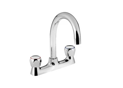 Bristan VAC2 DSM C MT Value Deck & Bridge Sink Mixers, Chrome - Image 1 of 2