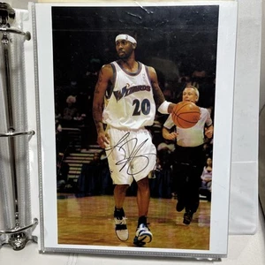 Larry Hughes Signed 8x10 Photo Wizards NBA  - Picture 1 of 1