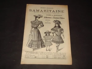 CATALOGUE SAMARITAINE MODE JUPES ET JUPON FILLES ET FILLETTES 1905 - Picture 1 of 1