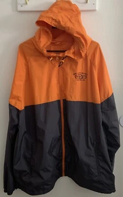 Walt Disney World Parks Men's XXL Windbreaker Jacket 1971 Orange Gray Full Zip - Image 1 of 4