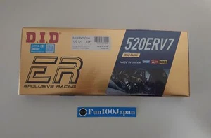 Motorcycle Chain DID 520ERV7 120 ZB Link Ring Gold Off Road Racing Motocross - Picture 1 of 13