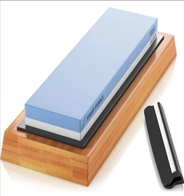 Sharp Pebble Sharpening Stones Premium Knife 2 Side Grit 1000 & 6000 Whitestone  - Image 1 of 4