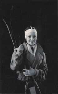 Vintage Photography La Skieuse, tirage d'époque c. 1930 - Imagen 1 de 3