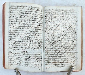 1800s GERMAN MANUSCRIPT BOOK MEDICAL MORAL TREATISE antique - Imagen 1 de 17