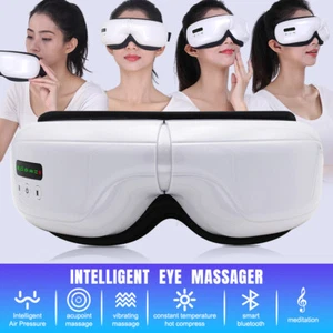 Augenmassagegerät mit Wärme und Vibration Kompression Wiederaufladbar Bluetooth Musik - Bild 1 von 52