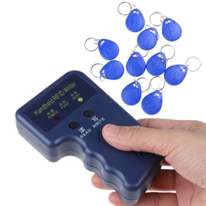 125KHz Handheld RFID Writer/ Copier/ Readers/ Duplicator With 10x ID Tags @t@ - Picture 1 of 12