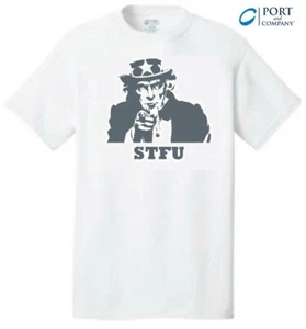 Camiseta/Camiseta Broma STFU Divertida Icónica Tío Sam "Te Queremos" a STFU - Imagen 1 de 2