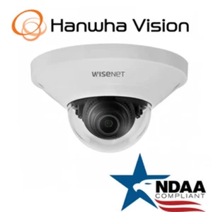 Hanwha Techwin QND-8021 Wisenet 5MP POE IP Security Dome Camera 4mmLens white - Picture 1 of 3