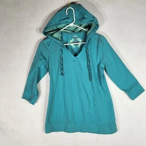 Danskin Now Dri More Womens Large Teal Hoodie - Picture 1 of 14
