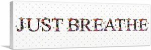 ARTCANVAS JUST BREATHE Decorazione Camera Ragazze Stampa Panoramica su Tela Arte - Foto 1 di 11