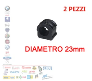 COPPIA 2 GOMMINE BOCCOLA 23MM BARRA STABILIZZATRICE GOLF 4 BORA SEAT LEON SKODA - Foto 1 di 1
