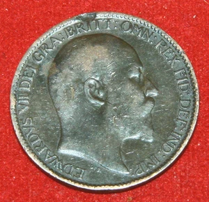 UK Farthing 1906 Edward VII KM# 792 Sp# 3992 - Picture 1 of 2