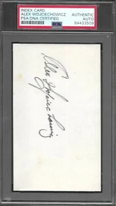 Alex Wojciechowicz Águilas Firmado Autógrafo 3x5 TARJETA ÍNDICE PSA/ADN AUTÉNTICO A - Imagen 1 de 2