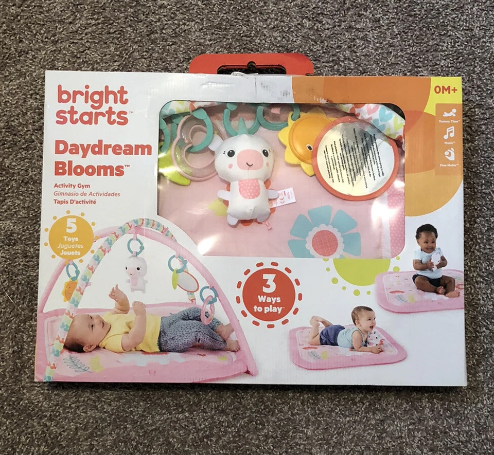BRIGHT STARTS DAYDREAM FLOOMS ACTIVIDAD GIMNASIO Y JUEGO COLCHONETA EDADES RECIÉN NACIDO +, ROSA *DM Foto 1 de 2