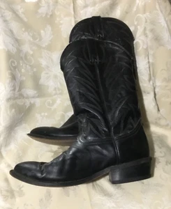 Durango Black Cowboy Western Boots Mens Size 9.5D DB600 Used - Picture 1 of 7