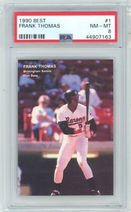 FRANK THOMAS rookie 1990 Best #1 PSA 8 NM-MT Chicago White RC