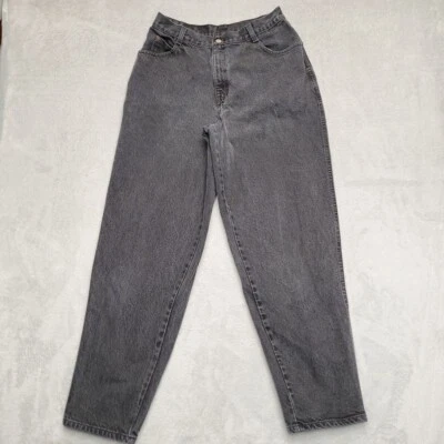 Vintage Gitano Jeans Womens 12 Black Faded Denim Mom High Rise Y2K Tapered Pants - Image 1 of 4
