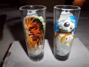 Star Wars 4 INCH Shot Glasses Set of 2 R2D2 & DARTH VADER&CHEWBACCA & HAN SOLO - Picture 1 of 5