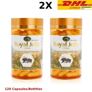2X Nature's King-Royal Jelly 1000mg 120 Capsules - Picture 1 of 11