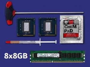 2x Intel Xeon X5690 3,46 GHz Six Core CPU no IHS +64GB RAM Apple MacPro 4,1 2009 - Bild 1 von 1
