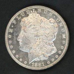 United States 1881 Morgan Silver Dollar - Picture 1 of 2