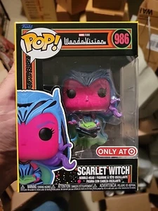 Funko Pop Bruja Escarlata Luz Negra 986 WandaVision Wanda Objetivo Exclusivo - Imagen 1 de 5