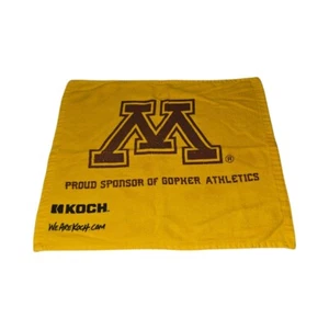UNIVERSITY OF MINNESOTA GOPHER’S FOOTBALL RALLY TOWEL Koch - Proud Sponsor Towel - Picture 1 of 2