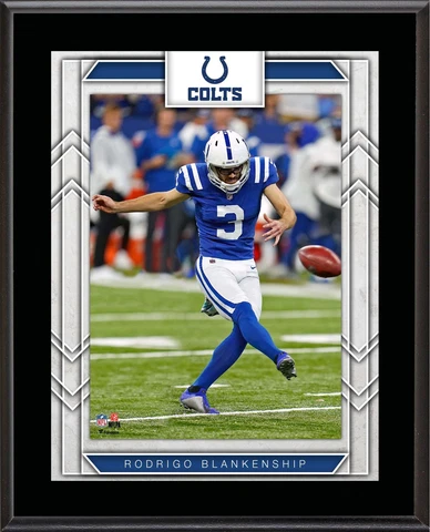 Rodrigo Blankenship Indianapolis Colts 10.5" X 13" Sublimated Player Plaque Cover