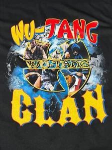 T-Shirt Wu Tang Clan 90er Jahre Retro Hip Hop Rap Musik Legende auf Ring gesponnen Baumwolle T-Shirt - Bild 1 von 4
