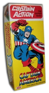 Ideal CAPTAIN ACTION CAPTAIN AMERICA Long BOX for 12" Action Figure (BOX ONLY!) - Picture 1 of 1