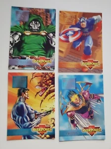15 card lot 1995 Marvel Overpower Mission Cards Rare Doom Punisher Cable Magneto - Picture 1 of 5