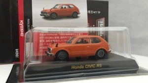 KYOSHO 1/64 Honda Civic RS Orange 1970s Diecast Model Car - Picture 1 of 13