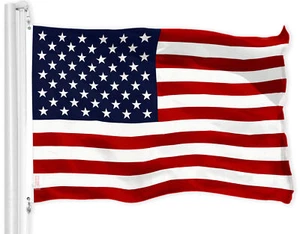 G128 American USA Flag 2x3 Ft LiteWeave Pro Series Printed 150D Polyester - Picture 1 of 6