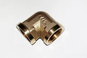 1/2" BSP to 1/2" BSP Female to Female Brass Elbow - Picture 1 of 2