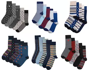 6-12 Pair Men's Socks Size 6-11 Casual Work Breathable Cotton Rich Gentle Grip - Picture 1 of 6