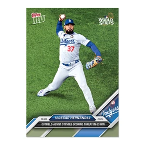 2024 Topps Now 871 Teoscar Hernandez Los Angeles Dodgers World Series - Picture 1 of 2