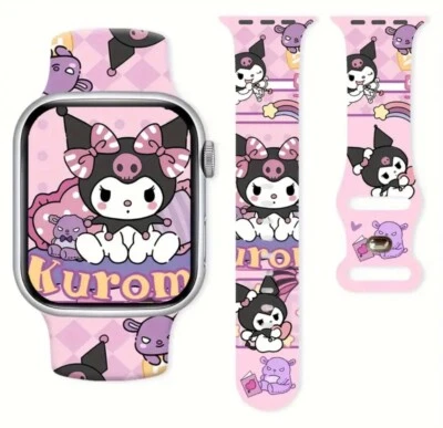 Kuromi  Design Silicone  Apple Watch  Band 30/40/41 mm Compatibility - Image 1 of 2