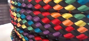 3/4" x 100 ft. Flat/Hollow braid polyester rope. High Quality. Color Mix.  - Picture 1 of 4
