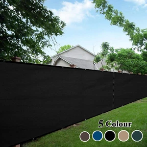 3/4/5/6/8 ft X 50 ft patio exterior privacidad jardín pantalla cerca malla red de sombra UV - Imagen 1 de 25