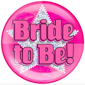 BRIDE TO BE Jumbo Badge Hen party - Imagen 1 de 1
