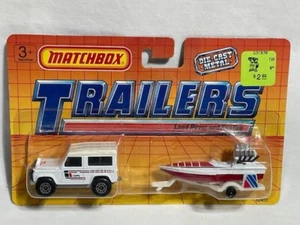 Matchbox Trailers TP-121 Land Rover Ninety & Seafire Boat Trailer, 1/64, NIB - Picture 1 of 5