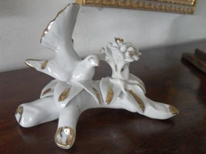 COLOMBA VINTAGE IN PORCELLANA  BOMBONIERA D'EPOCA - Imagen 1 de 9