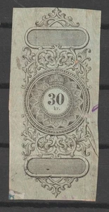 Sello de ingresos de Noruega Fiscaux Impuesto especial Stempelmaerke recortado de documento - Imagen 1 de 1