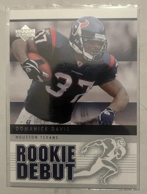 2005 Upper Deck Rookie Debut Domanick Davis #40 Houston Texans Football Card - Image 1 of 2
