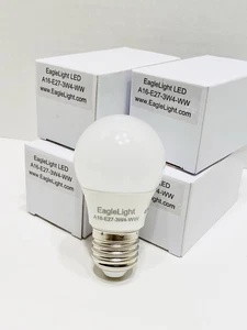 (4 pcs) EagleLight 40W Equivalent E27 A16/A50 LED Light Globe Bulb Lamp 3W - Picture 1 of 2