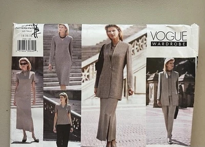 Vogue 2340 Misses Wardrobe Jacket Dress Top Skirt Pants Sewing Pattern Sz 14-18 - Image 1 of 2